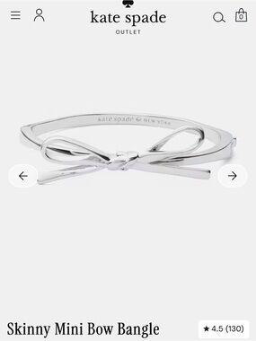 Kate Spade SKINNY MINI BOW BANGLE Bracelet
